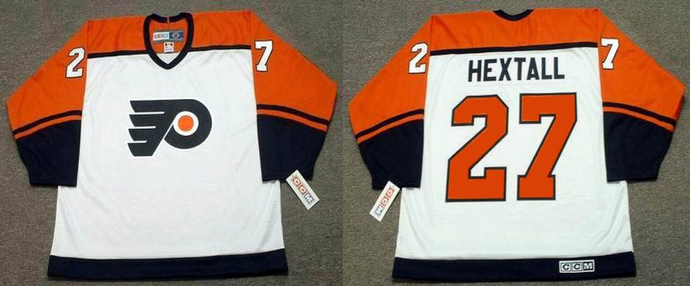 2019 Men Philadelphia Flyers #27 Hextall White CCM NHL jerseys->philadelphia flyers->NHL Jersey